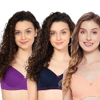Clovia Pack of 3 Padded Bras at Rs.1099 | MRP Rs.3495