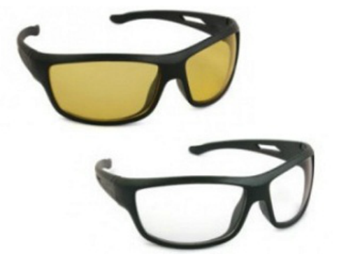 Combo of Day + Night Vision Anti fog Driving Sunglasses