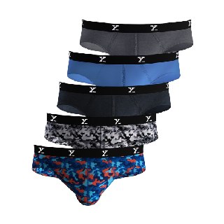 Pack of 5 XYXX Cotton Briefs at Rs.999 & Get Rs.400 GP Cashback (Rs.120 Each after cashbak)
