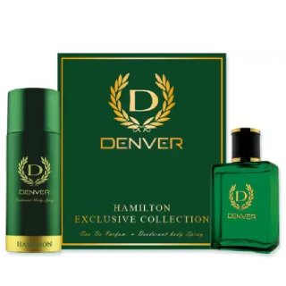 Flat 35% Off on Denver Gift Pack(Deo + Perfume) Combo(Set of 2)