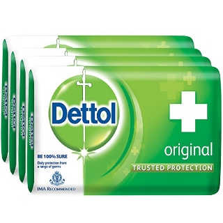 Dettol Original Soap, 75g (Pack of 4) at Rs.53 (Pay Rs.103 & Get Rs.50 cashback)