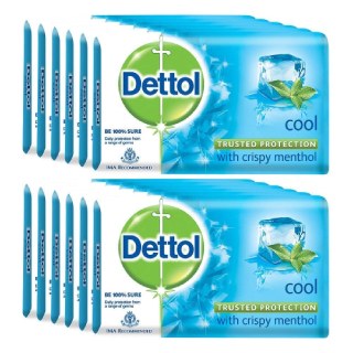 Flat Rs. 180 Off on Dettol cool Soap - 125 g (Pack of 12)
