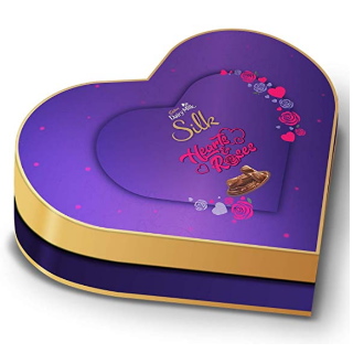 20% off on Cadbury Dairy Milk Silk Valentines Heart Shaped Chocolate Gift Box