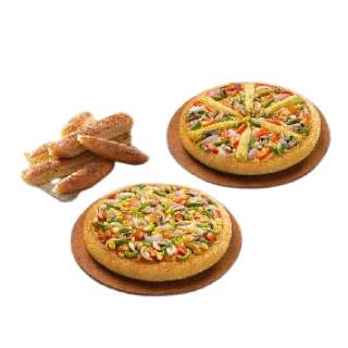 Weekend Special: Meal for 2 with Pizza & Garlic Bread at Rs.449