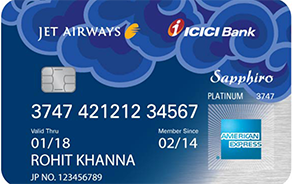 Apply ICICI Bank Jet Airways Sapphiro Credit Card Online