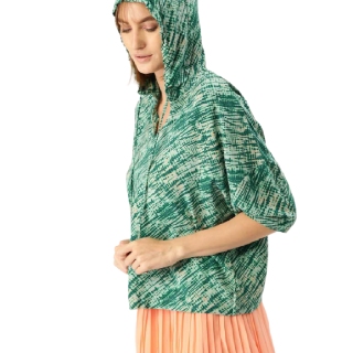 Buy dressberry  Casual Regular Sleeves Printed Women Green Top at best price