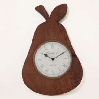 Ellementry Deal: Pear Wooden wall Clock at Rs.3390