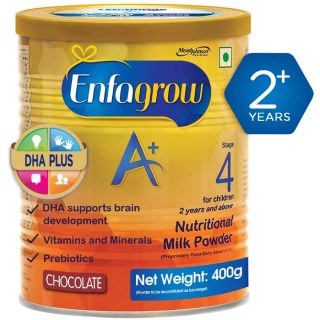Enfagrow A+ (2+ years) Chocolate: 400g at Rs.19 (After GP Cashback)