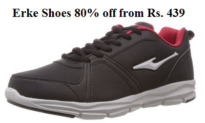 Erke Men Shoes 80% off from Rs. 439
