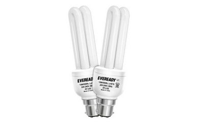 Eveready White 15W CFL Bulb Set of 2
