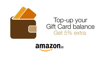 Extra 5% on Amazon Gift Card Top-Up
