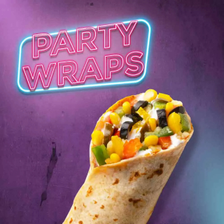 New User: Order any 4 Veg/Non Veg Party Wraps at just Rs.258 + Upto Rs.150 Amazon Cash (Details Inside)
