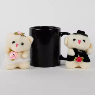 Shop for Black Mug & Teddy Bears Combo at the best price