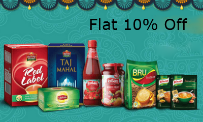 Flat 10% off On Food And Beverages