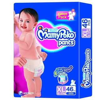 Flat 10% Off on Mamy Poko Pants XL Diaper + Free Shipping