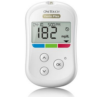 Flat 14% off on One Touch Glucometer Verio Flex With 10 Strips