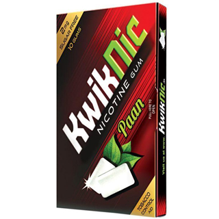 Flat 15% Off on Kwiknic 4 Mg Nicotine Gum - Paan Flavour 30 Gum