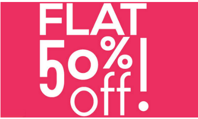 Flat 50% Off - The Great Indian Sale !