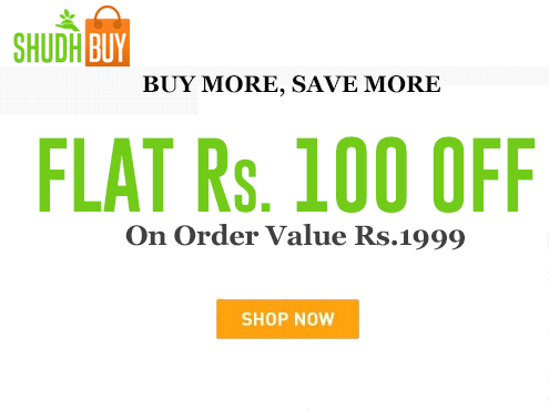 Flat Rs.100 Off On Order Value Rs.1999