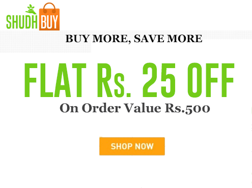 Flat Rs.25 Off On Order Value Rs.599
