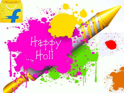 Flipkart Holi Offers & Sale - Upto 70% off on Holi Colors, Pichkari, Hamper