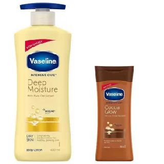 Vaseline Body Lotion 400 ml + Cocoa Glow Body Lotion 200ml at  Rs 286