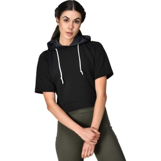 Get 64% off on Genshi  Short Sleeve Solid Women Sweatshirt