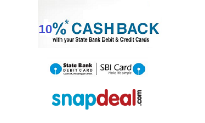 Get 10% Cashback Using State Bank Debit & Credit Cards