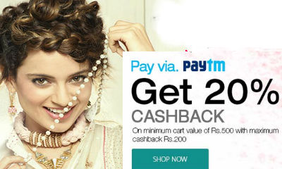 Get 20% Cashback Via Paytm Wallet