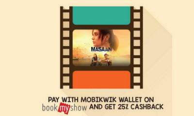Get 15% Cashback on Movie Tickets - Mobikwik