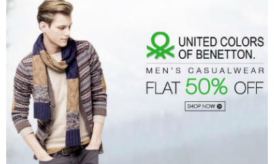 Get Flat 50% Off on UCB Mens Clothing