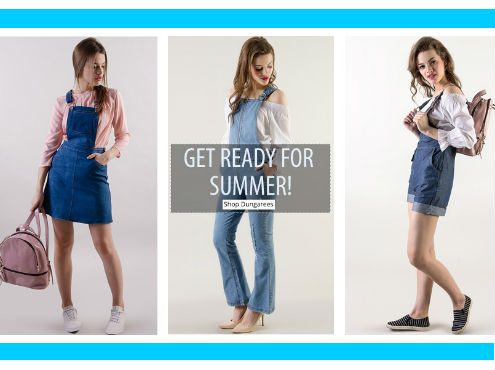 Get Ready For Summer - Shop Dungarees Starting At Rs. 799
