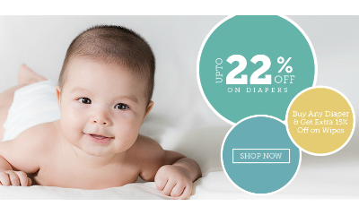 Get Upto 22% Off On Diapers At Babyoye.com