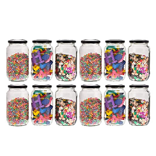 1kg Set of 12 Glass Jar Containers at Rs. 899