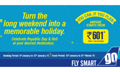 Go Air Offer: Lowest Airfare Starts From Rs.601