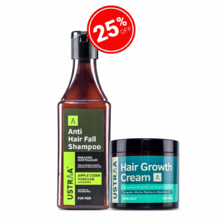 Flat 25% off on Hair Growth Cream & Anti Hair-fall Shampoo