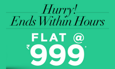 Happy Hours (Mid Day Sale) Everything @ Rs. 999