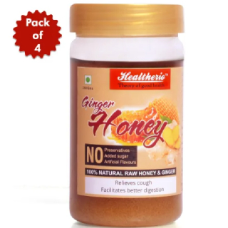 Ginger Honey (250gm) - Pack of 4 worth Rs.1400 at Rs.375 (After using coupon 'THUNDER100 & GP Cashback)