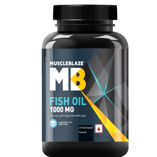 Flat 34% Off on MuscleBlaze Omega3 Fish Oil (60 Capsules) just Rs 426 via Coupon (HYUGA5)