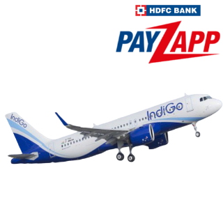 Indigo Flight Booking Offers - Get Flat 15% Cashback upto Rs.1000 using HDFC PayZapp Wallet