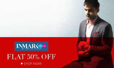 Inmark Men's Clothing At Flat 50% Off