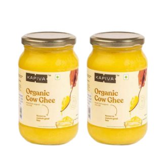 Buy Cow Ghee 500ml (Pack of 2) at Rs.746 {After using coupon 'KAP10', 5% Prepaid Off & GP Cashback) - Kapiva New user