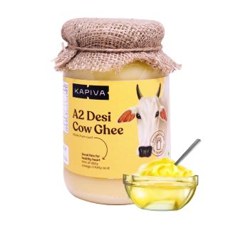 Kapiva A2 Desi Cow Ghee 500gms at Rs.382 (After using coupon 'SUMMER15'  5% prepaid off & GP Cashback) -Kapiva New User