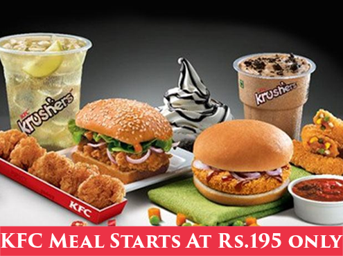 KFC - Burgers, Hot n Crispy Chicken, Fries and More At Rs.195
