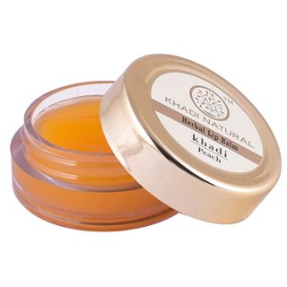 KHADI NATURAL Peach Lip Balm with Beeswax and Sheabutter, 5gms