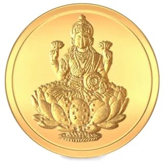 Bluestone 5 gram 24 KT Lakshmi Gold Coin at Best Price