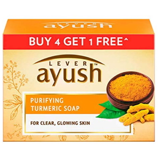 Buy 4 Get 1 Free on Lever Ayush Purifying Turmeric Soap