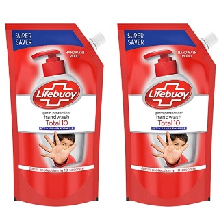 Buy 1 Get 1 Free Lifebuoy Total 10 Activ Germ Protection Handwash Refill 750 ml