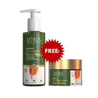 Shop for Rs 1099 & Get FREE Vitamin C Skin Combo (Lotus Face Wash + Day Creme) worth Rs 940