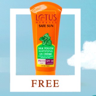 Shop for Rs.1500 & get safe sun silk touch worth Rs.575 free + 10% off code + GP Cashback (Code 'ADDNL10')